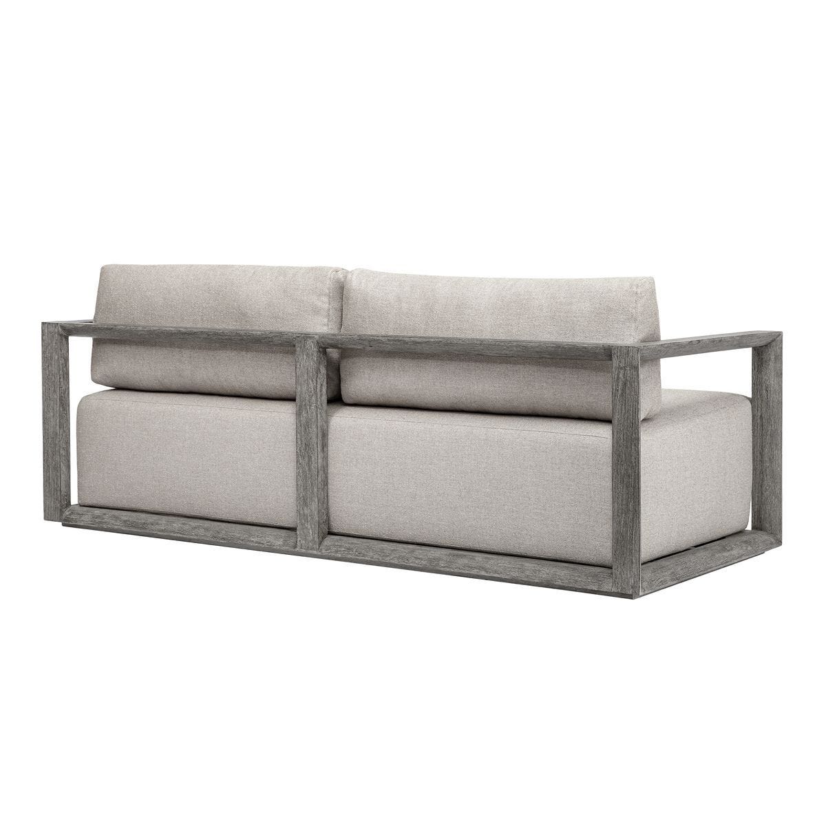 Remsen Outdoor 3 Seater Sofa, Weathered Gray/Dove - comfortable sofa for modern living | Image 5 | InSTYLE Home & Rugs
