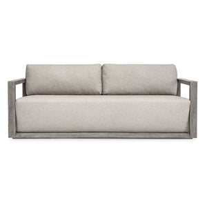 Remsen Outdoor 3 Seater Sofa, Weathered Gray/Dove - comfortable sofa for modern living | Image 1 | InSTYLE Home & Rugs
