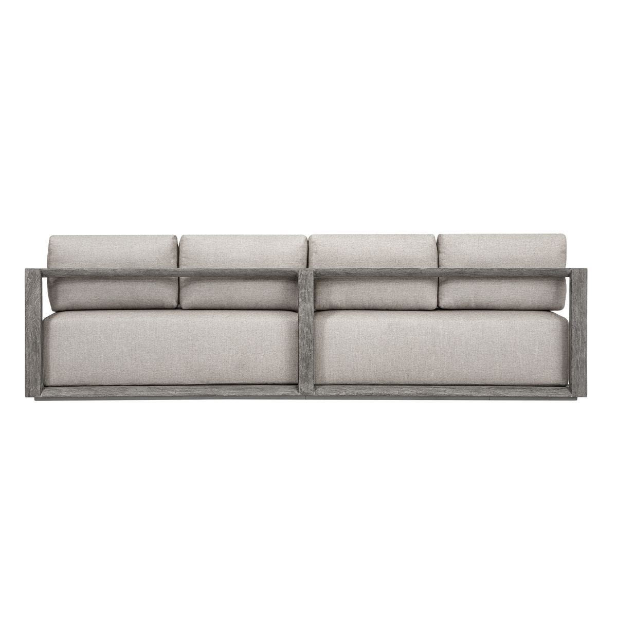 Remsen 4 Seater Outdoor Sofa, Weathered Gray/Dove - comfortable sofa for modern living | Image 4 | InSTYLE Home & Rugs