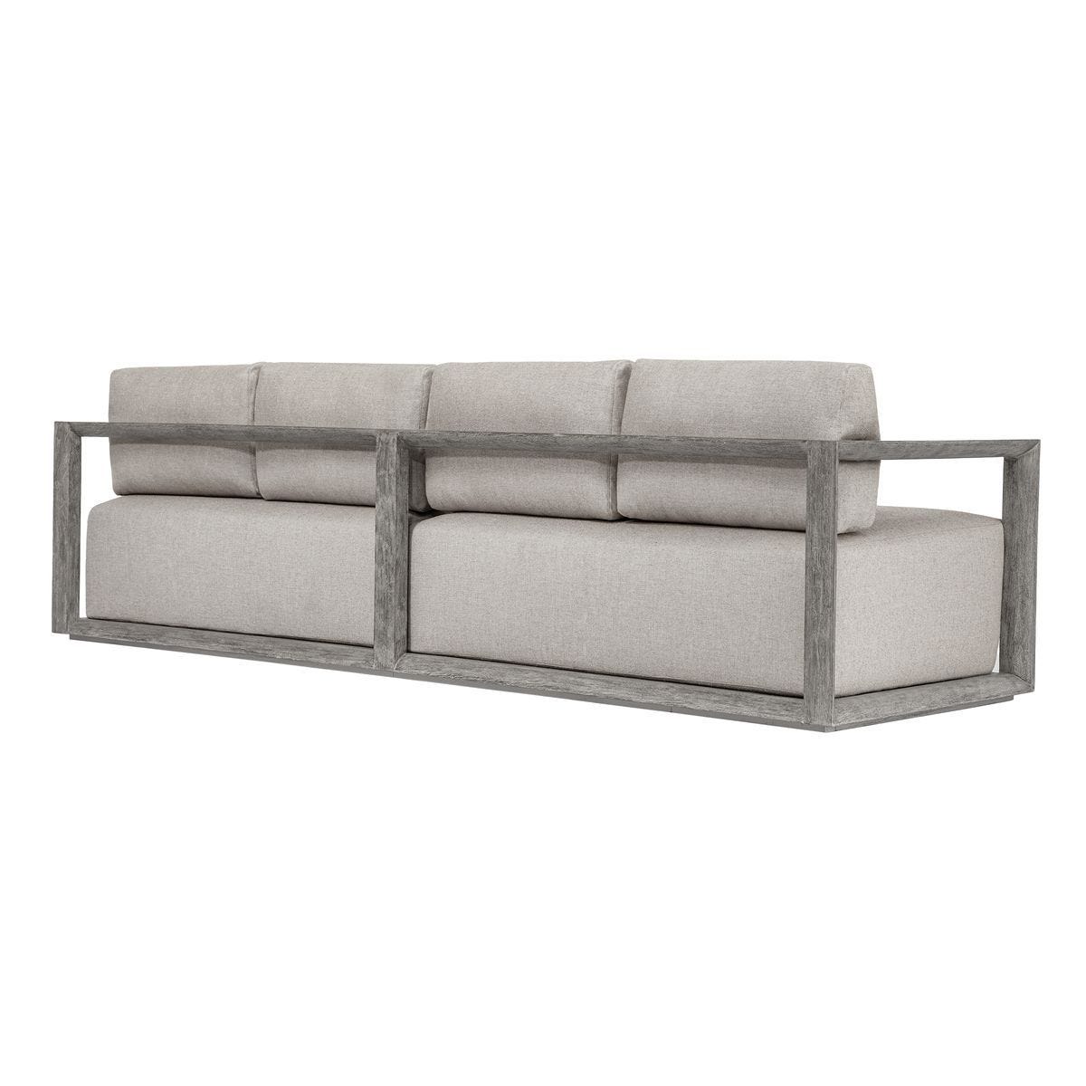 Remsen 4 Seater Outdoor Sofa, Weathered Gray/Dove - comfortable sofa for modern living | Image 5 | InSTYLE Home & Rugs