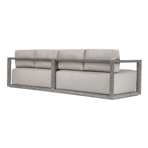 Remsen 4 Seater Outdoor Sofa, Weathered Gray/Dove - comfortable sofa for modern living | Image 5 | InSTYLE Home & Rugs