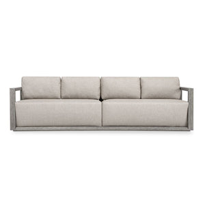 Remsen 4 Seater Outdoor Sofa, Weathered Gray/Dove - comfortable sofa for modern living | Image 1 | InSTYLE Home & Rugs