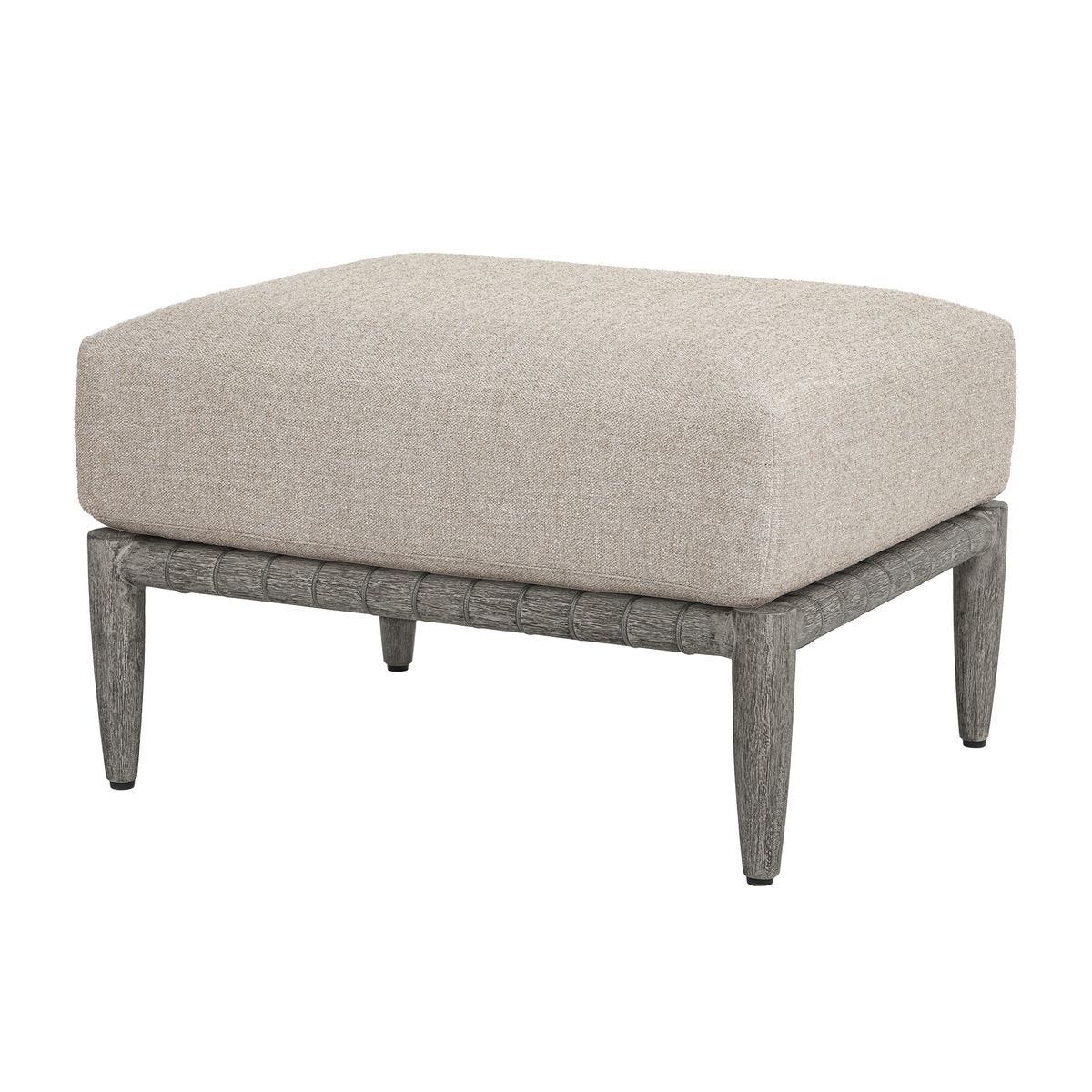 Borneo Outdoor Ottoman, Dove - comfortable ottoman for any room | Image 2 | InSTYLE Home & Rugs