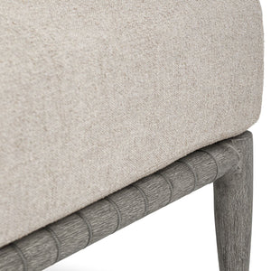 Borneo Outdoor Ottoman, Dove - comfortable ottoman for any room | Image 4 | InSTYLE Home & Rugs