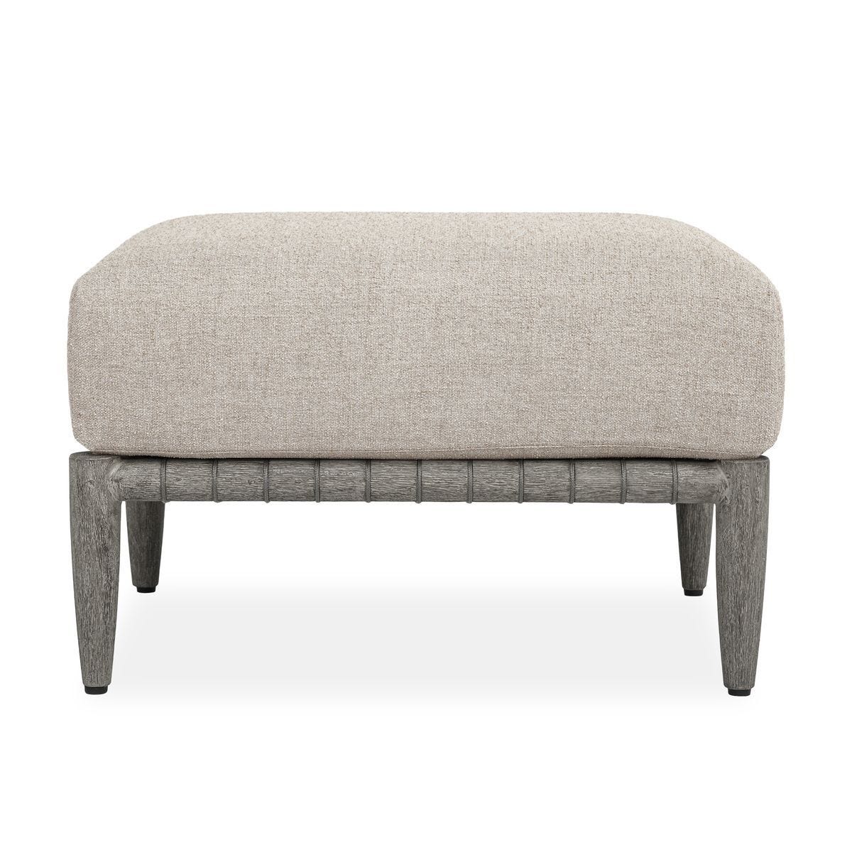 Borneo Outdoor Ottoman, Dove - comfortable ottoman for any room | Image 1 | InSTYLE Home & Rugs