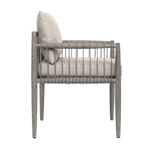 Borneo Outdoor Dining Chair, Dove - elegant seating for dining areas | Image 3 | InSTYLE Home & Rugs