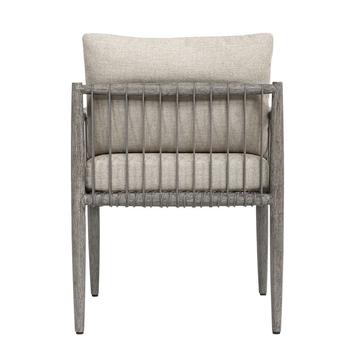 Borneo Outdoor Dining Chair, Dove - elegant seating for dining areas | Image 4 | InSTYLE Home & Rugs