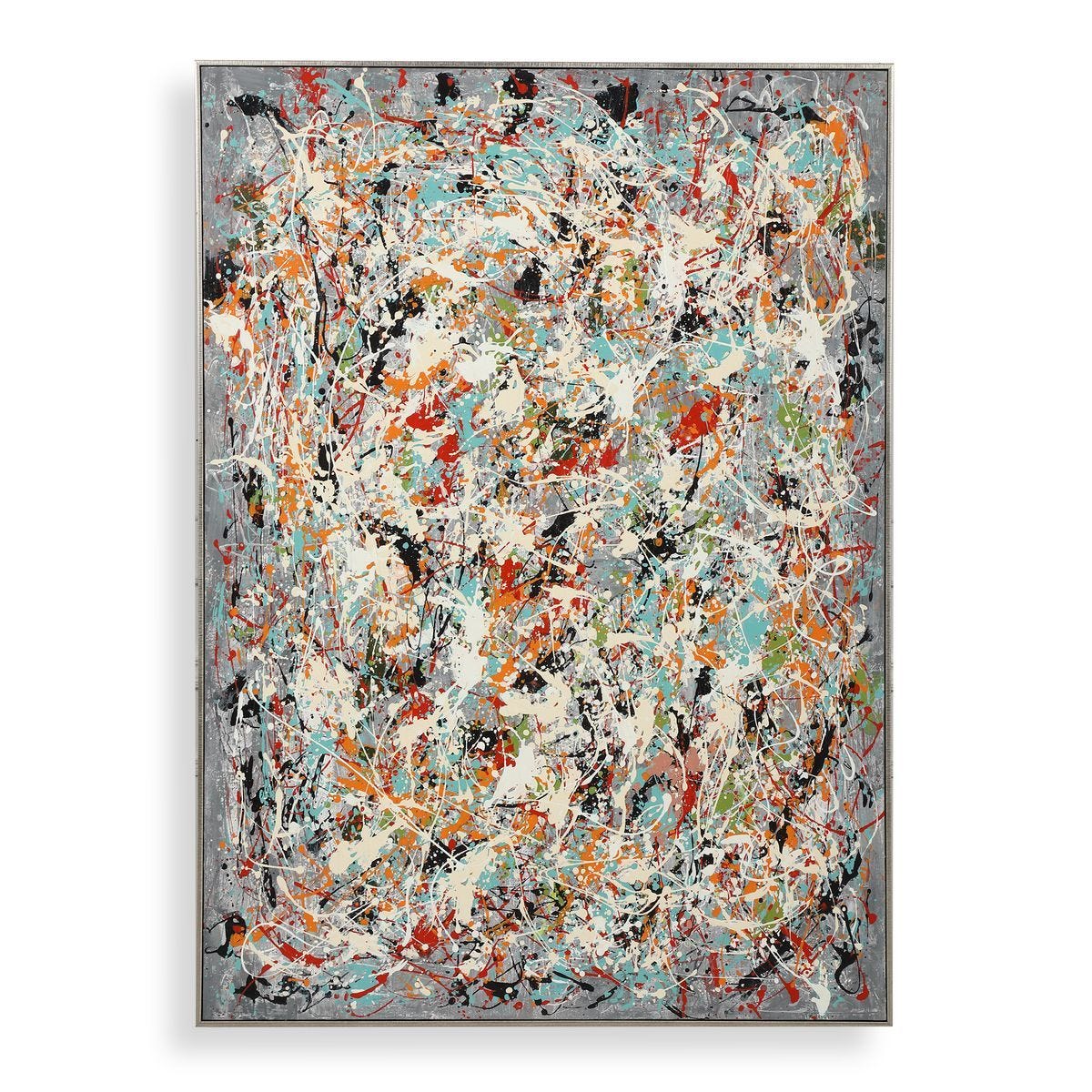 Organized Chaos Hand Painted Canvas - timeless artwork that brings character to any space | Image 1 | InSTYLE Home & Rugs