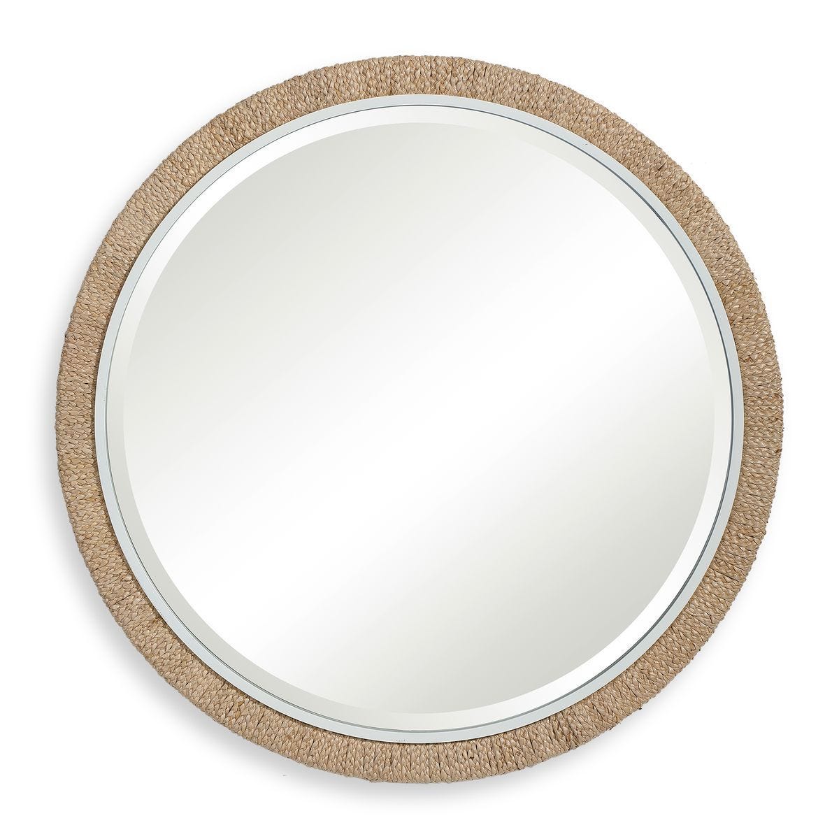 Carbet Round Mirror - perfect for enhancing light and creating a sense of space | Image 1 | InSTYLE Home & Rugs
