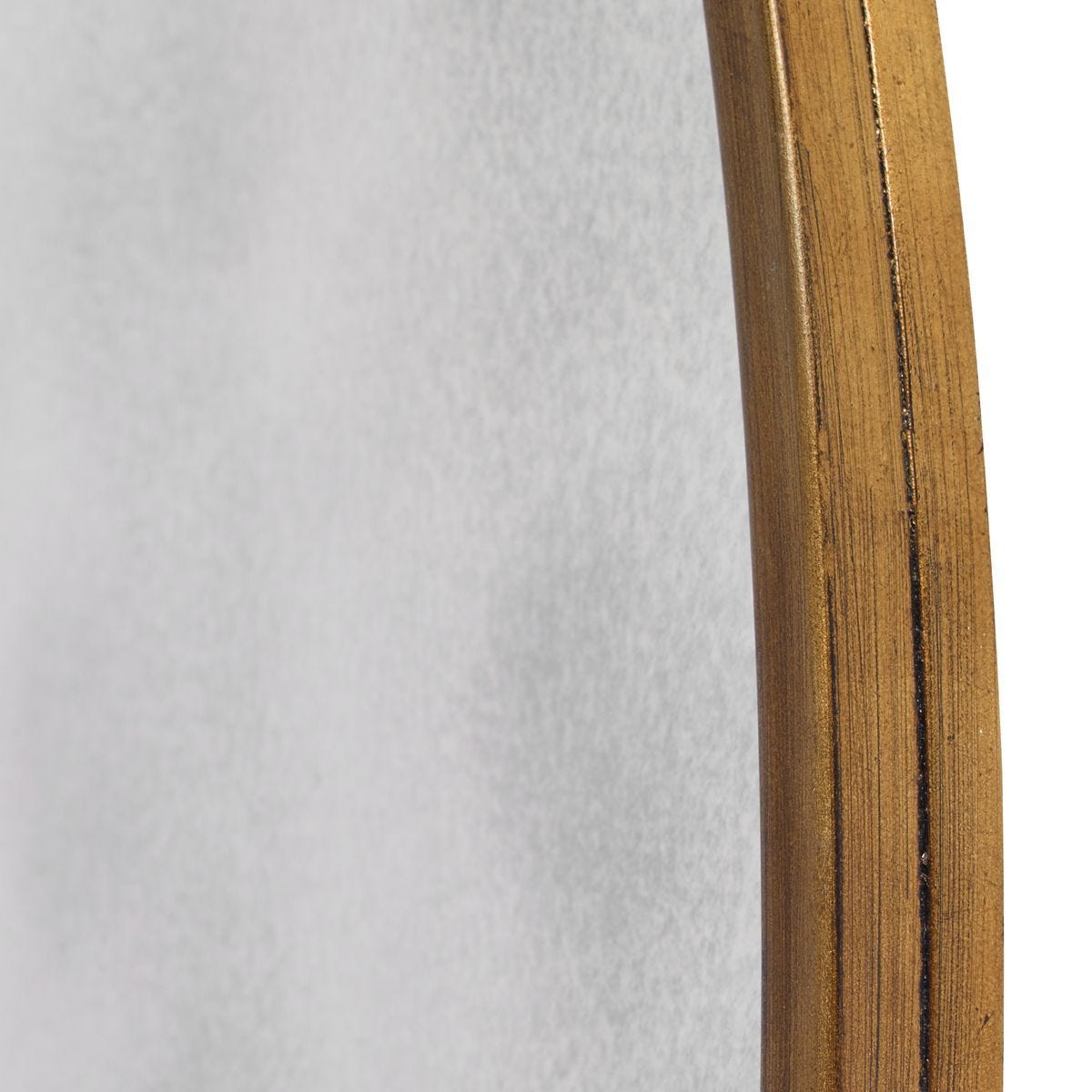 Junius Round Mirror, Gold - perfect for enhancing light and creating a sense of space | Image 5 | InSTYLE Home & Rugs