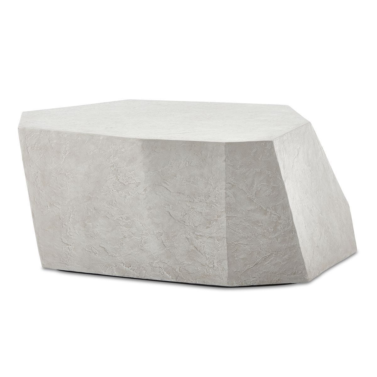 Parra Indoor-Outdoor Coffee Table, Limestone - stylish tables for living rooms | Image 1 | InSTYLE Home & Rugs