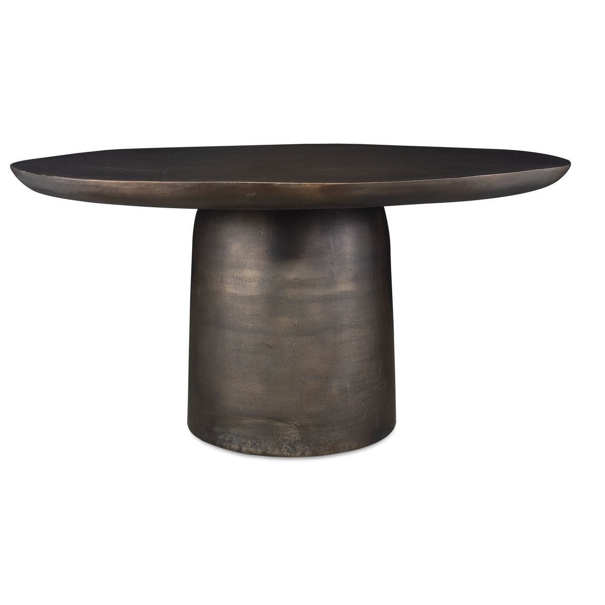 Madrone Indoor-Outdoor Dining Table, Golden Dark Bronze - perfect for family meals | Image 1 | InSTYLE Home & Rugs