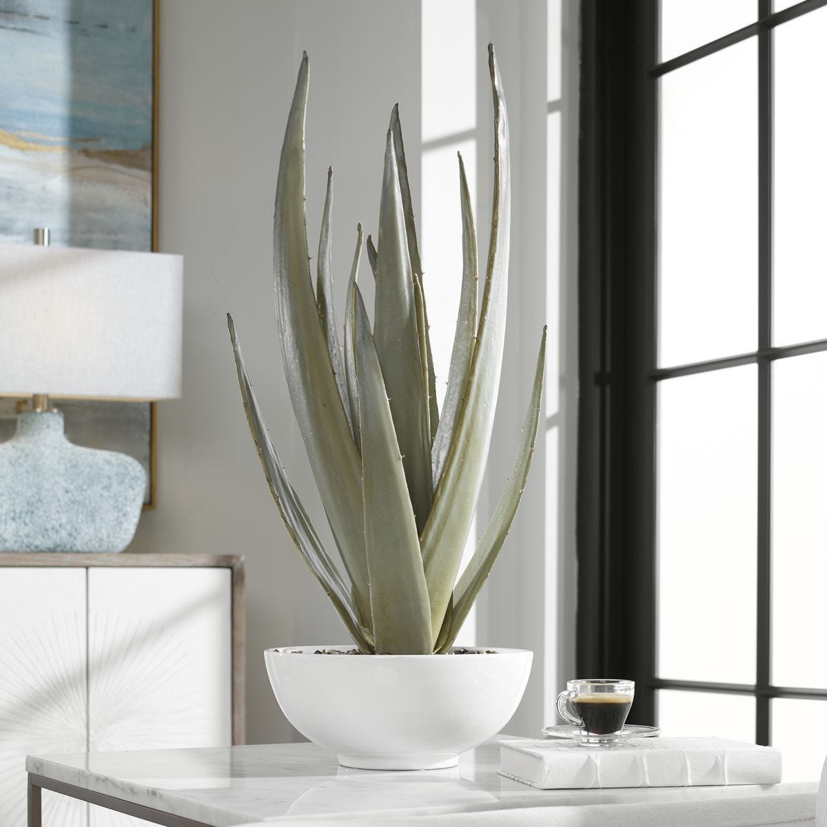 Evarado Aloe Planter - decor accents and accessories for every room | Image 5 | InSTYLE Home & Rugs