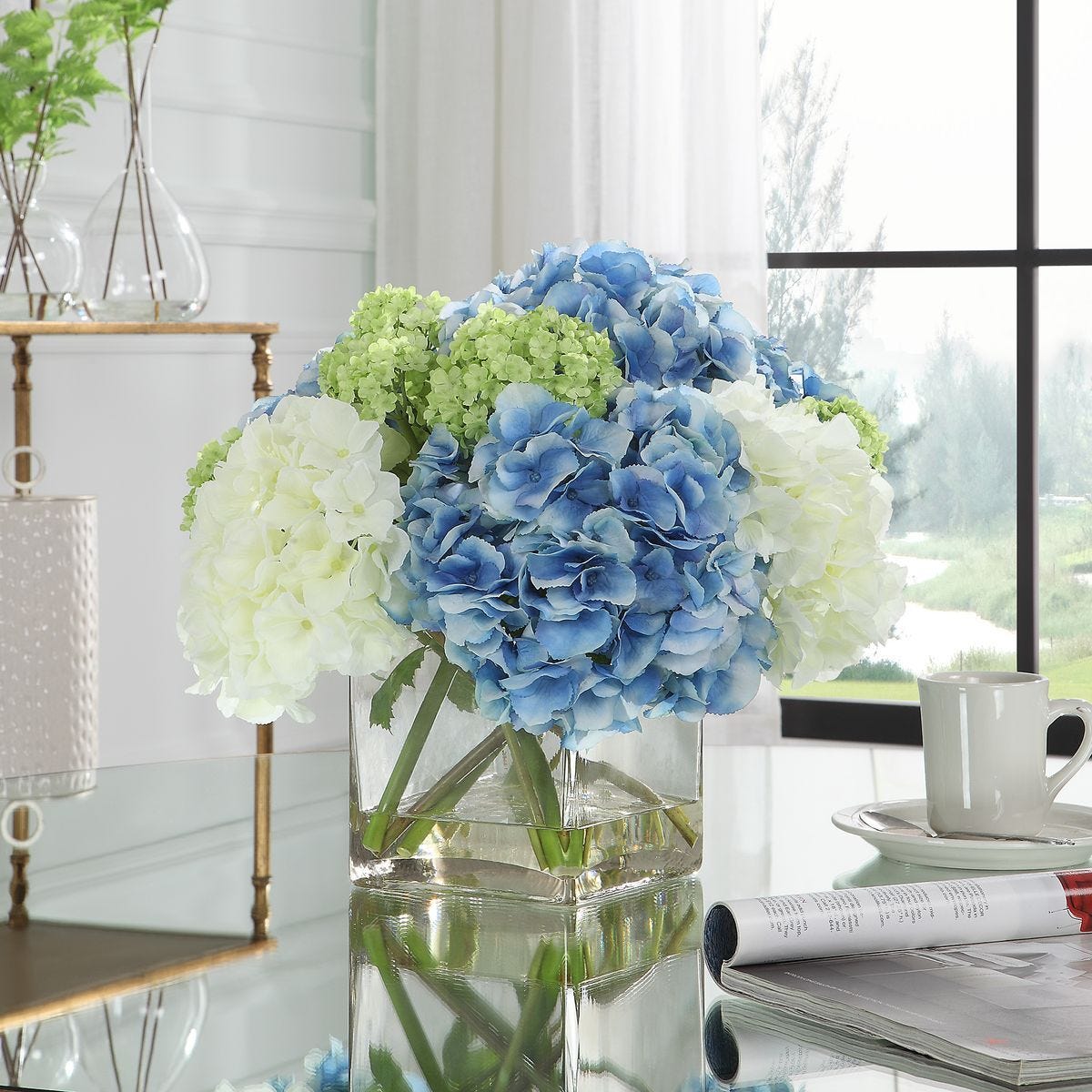 Providence Hydrangea Bouquet - stylish home accessories to complete your decor | Image 1 | InSTYLE Home & Rugs