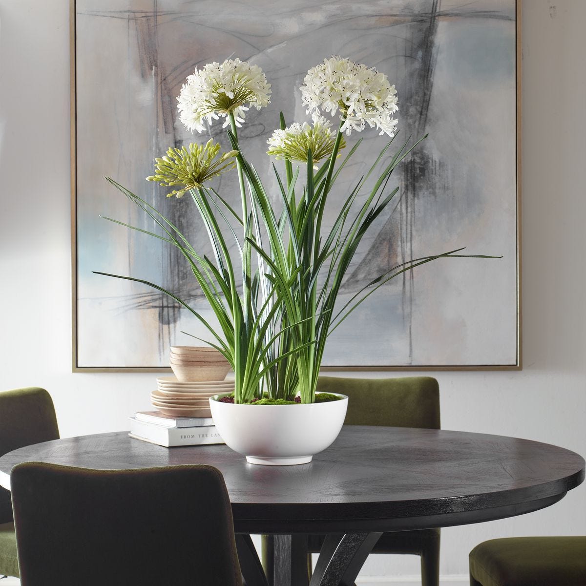 Purity Agapanthus Centerpiece - stylish home accessories to complete your decor | Image 3 | InSTYLE Home & Rugs