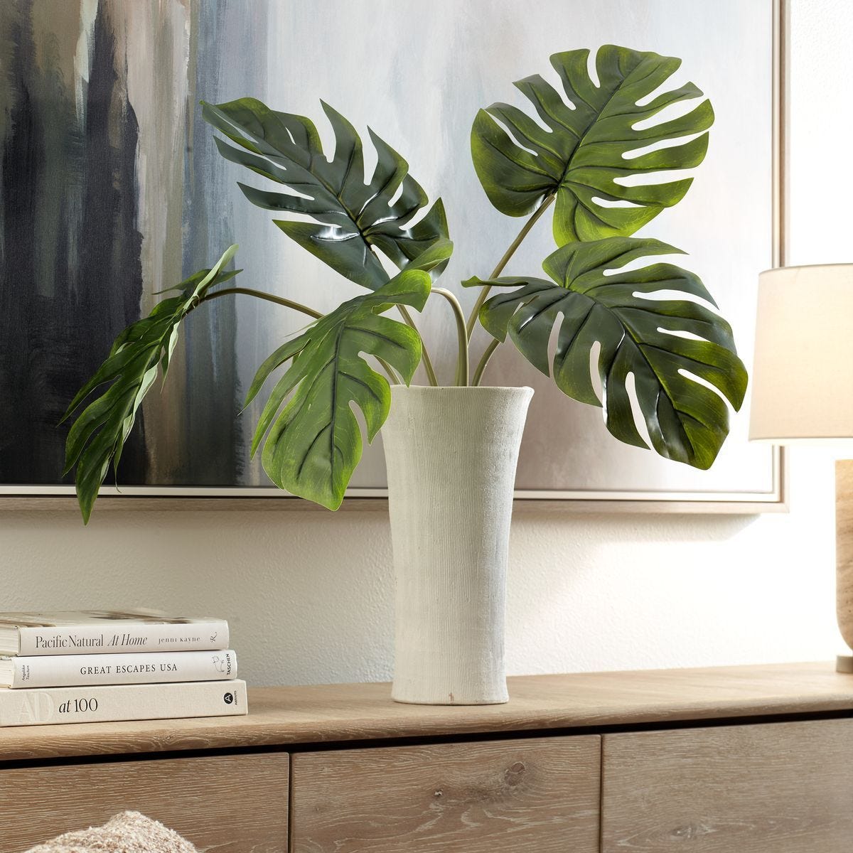 Muse Monstera Centerpiece - modern accessories for a personalized living space | Image 3 | InSTYLE Home & Rugs