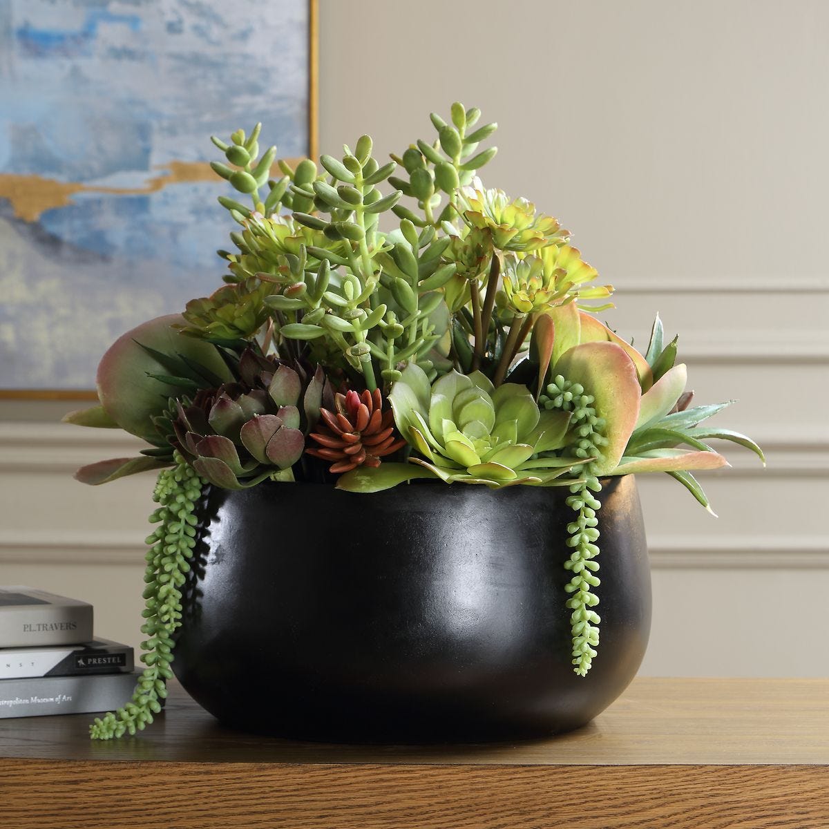 Mico Indoor-Outdoor Succulent Centerpiece - modern accessories for a personalized living space | Image 3 | InSTYLE Home & Rugs