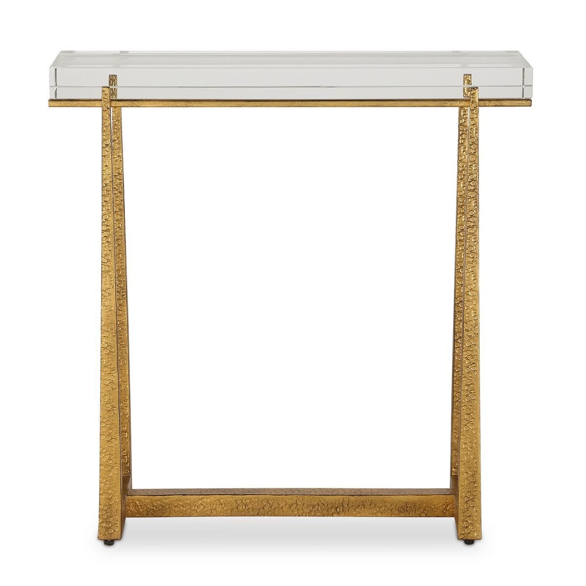 Midas Accent Table, Gold - small accent table with storage for a clutter-free space | Image 1 | InSTYLE Home & Rugs