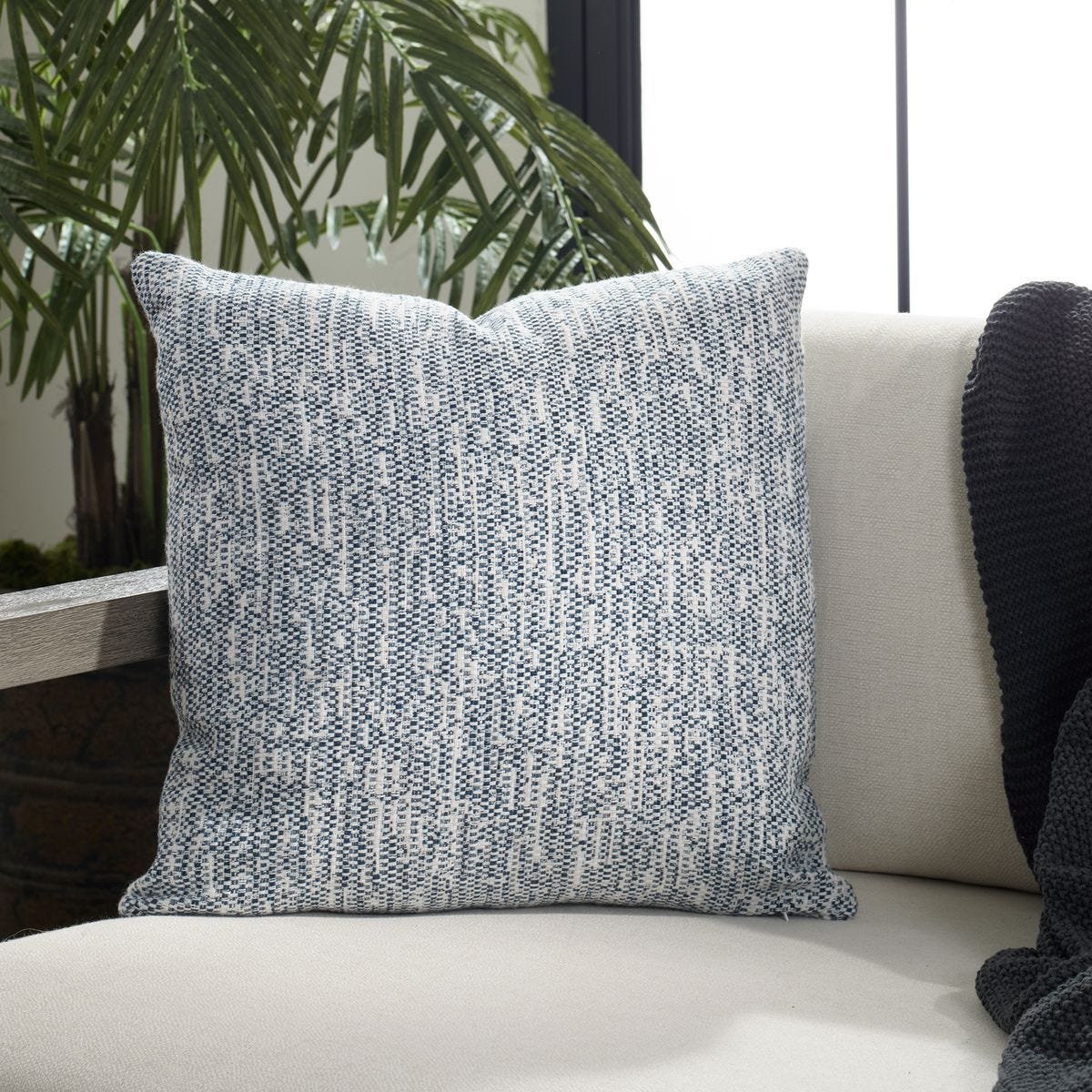 Zenith Outdoor Pillow, Indigo 64090 - modern accessories for a personalized living space | Image 1 | InSTYLE Home & Rugs