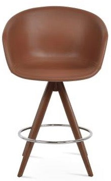 Tribeca Pyramid-mw Swivel Counter&bar Stool - perfect for small spaces | Image 2 | InSTYLE Home & Rugs