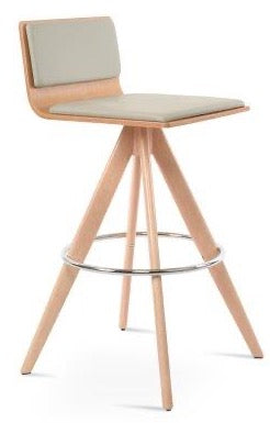 Corona Pyramid-mw Swivel Stool - perfect for small spaces | Image 2 | InSTYLE Home & Rugs