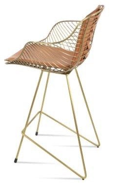 Zebra Cat-wire Stool Counter & Bar - perfect for small spaces | Image 2 | InSTYLE Home & Rugs