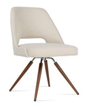 Marash Carrot Swivel Dining Chair - stylish chairs for any table | Image 1 | InSTYLE Home & Rugs