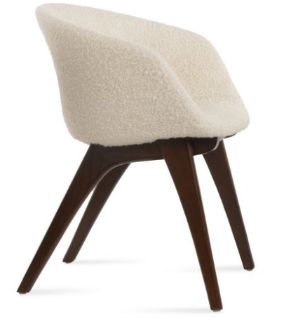 Tribeca X Wood Armchair - upholstered armchair with padded comfort | Image 1 | InSTYLE Home & Rugs