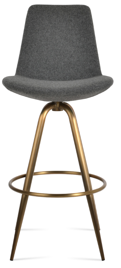 Eiffel Max Swivel Counter & Bar Stool - compact and stylish design | Image 1 | InSTYLE Home & Rugs