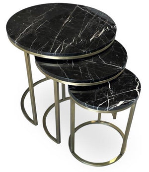Alexy Marble Nesting End Table - accent tables for living rooms | Image 2 | InSTYLE Home & Rugs