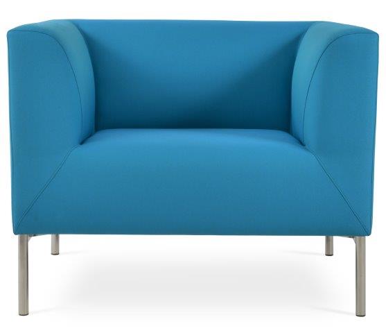 Laguna Armchair-metal 34,5"-87cm - modern accent armchair for stylish interiors | Image 1 | InSTYLE Home & Rugs