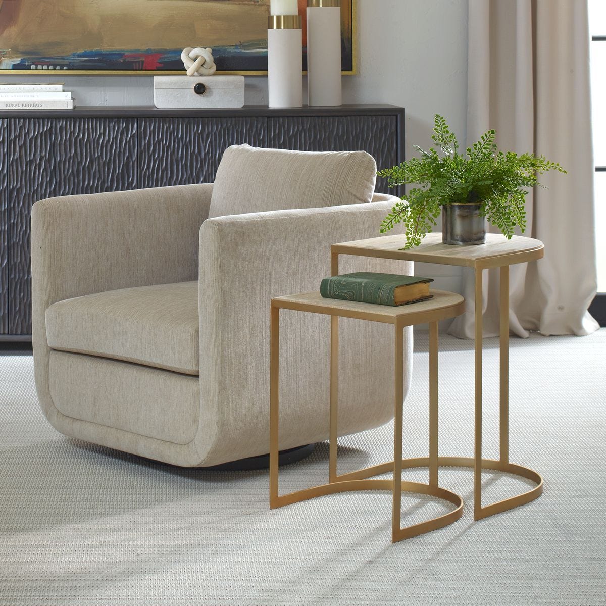Lindon Nesting Tables, S/2 - contemporary end table for sofas | Image 2 | InSTYLE Home & Rugs