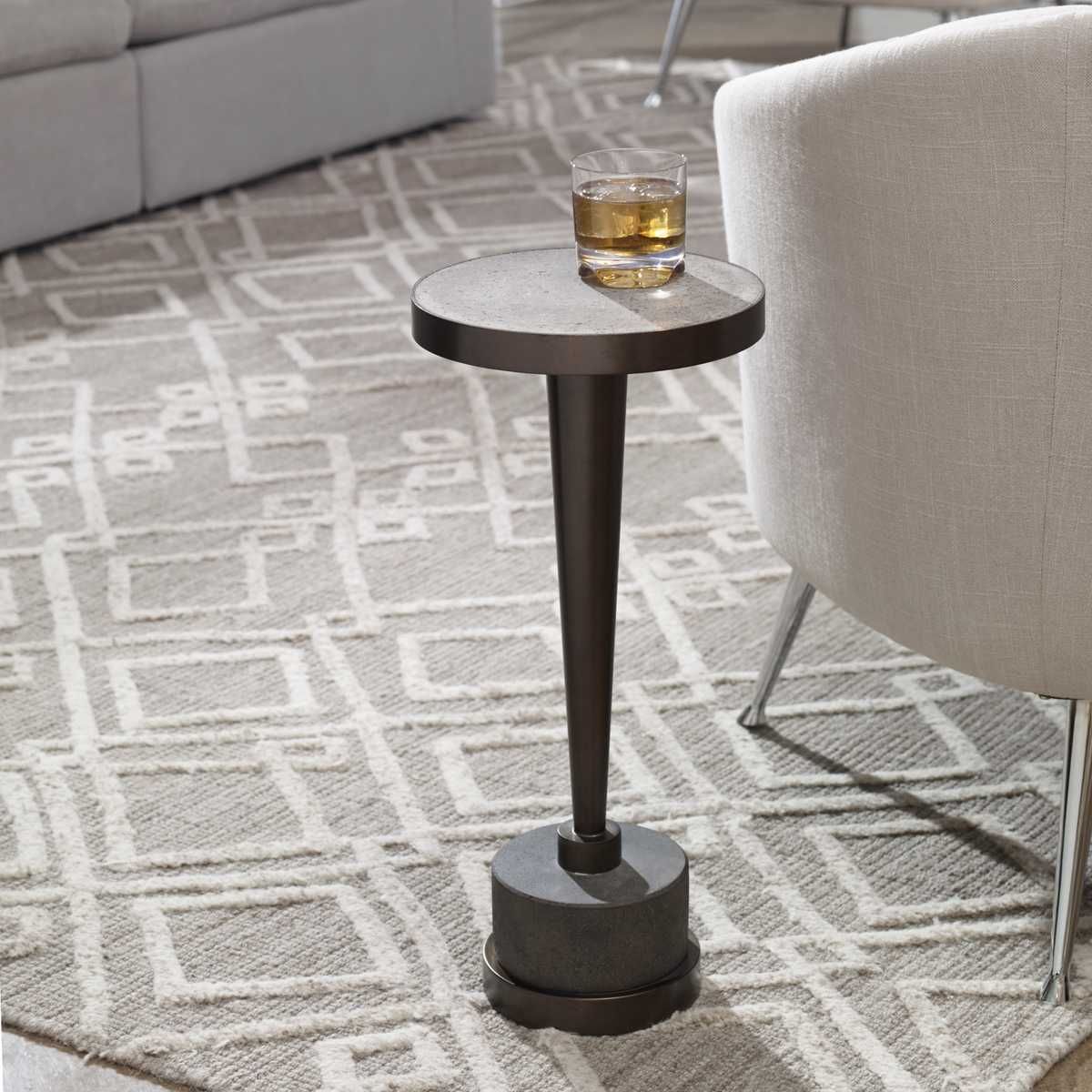 Masika Drink Table, Bronze - accent tables for living rooms | Image 5 | InSTYLE Home & Rugs