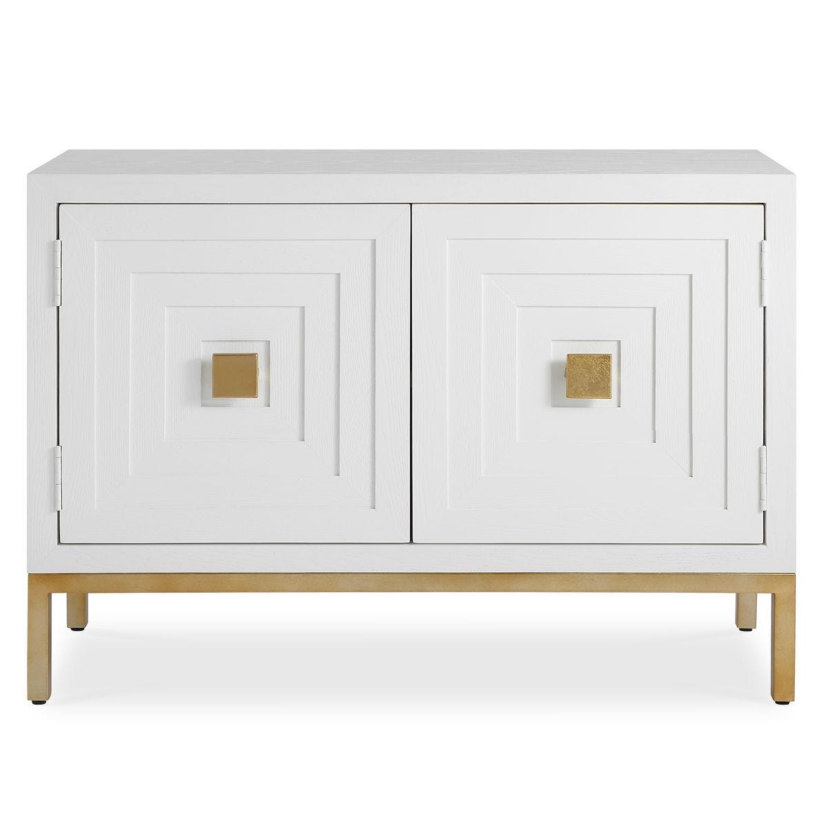 Aiken 2 Door Cabinet, White - perfect storage for drinks and glassware | Image 1 | InSTYLE Home & Rugs