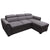 Oskar 93.5" Sectional Sofa w/Bed & Storage