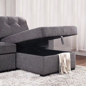 Tyson 93" Sectional Sofa w/Bed & Storage - comfortable sofa for modern living | Image 6 | InSTYLE Home & Rugs