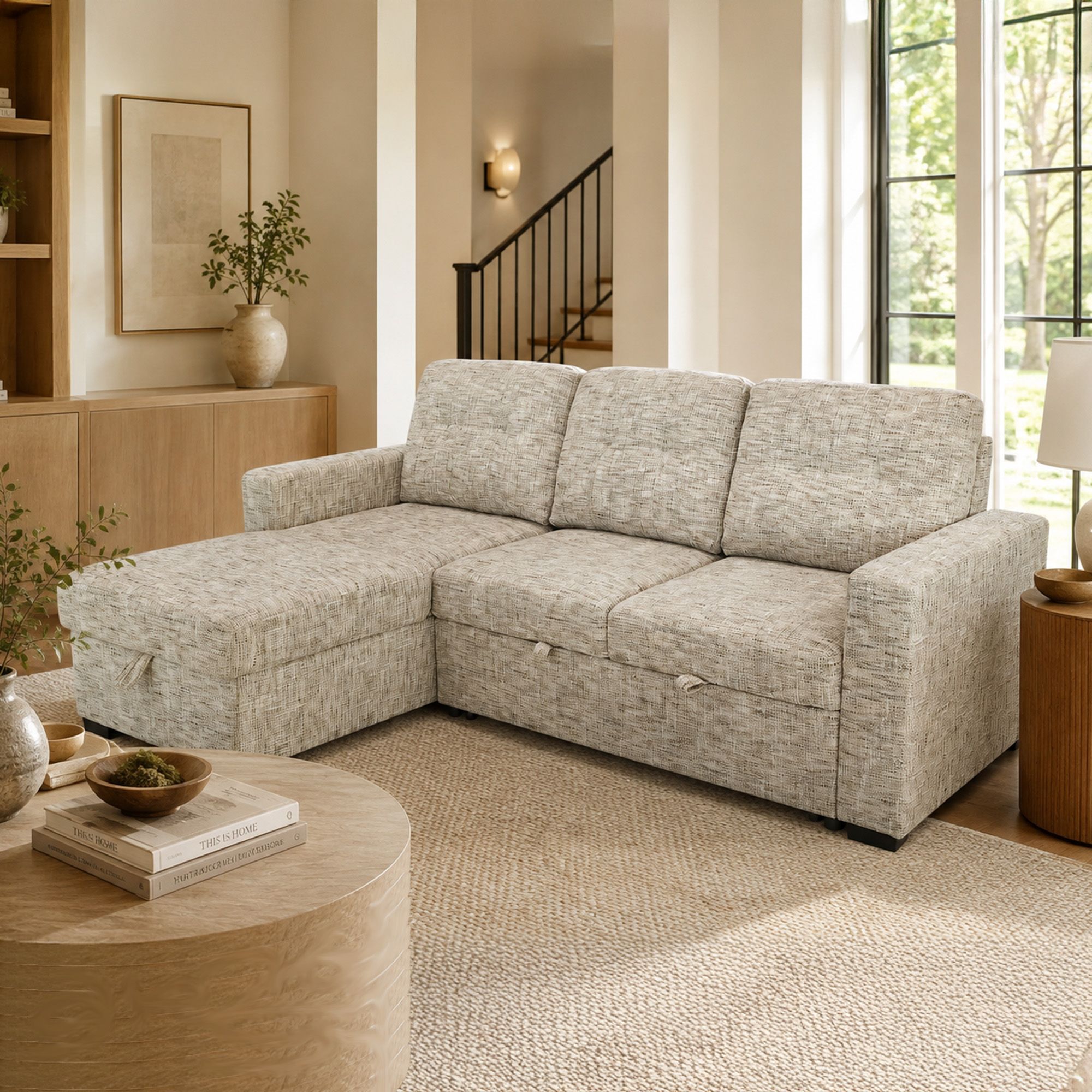 Draga Sofa with Reversible Chaise & Bed & Storage - luxury sofa for any space | Image 2 | InSTYLE Home & Rugs