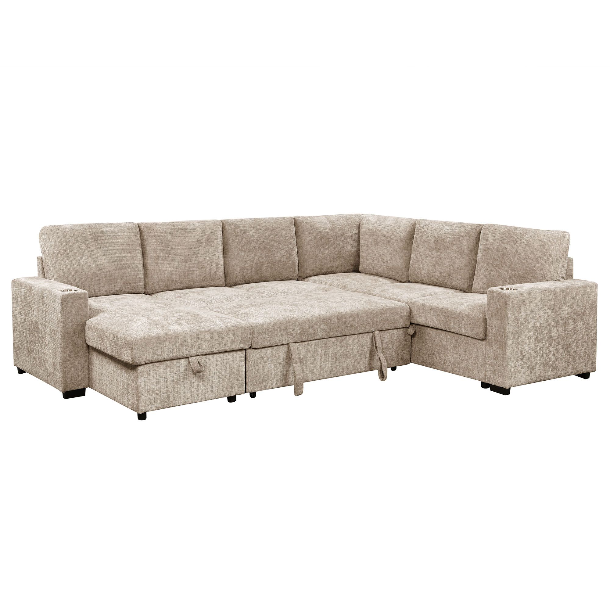 Lennox Right Sectional with Chaise & Bed & Storage - stylish bed for any bedroom | Image 5 | InSTYLE Home & Rugs