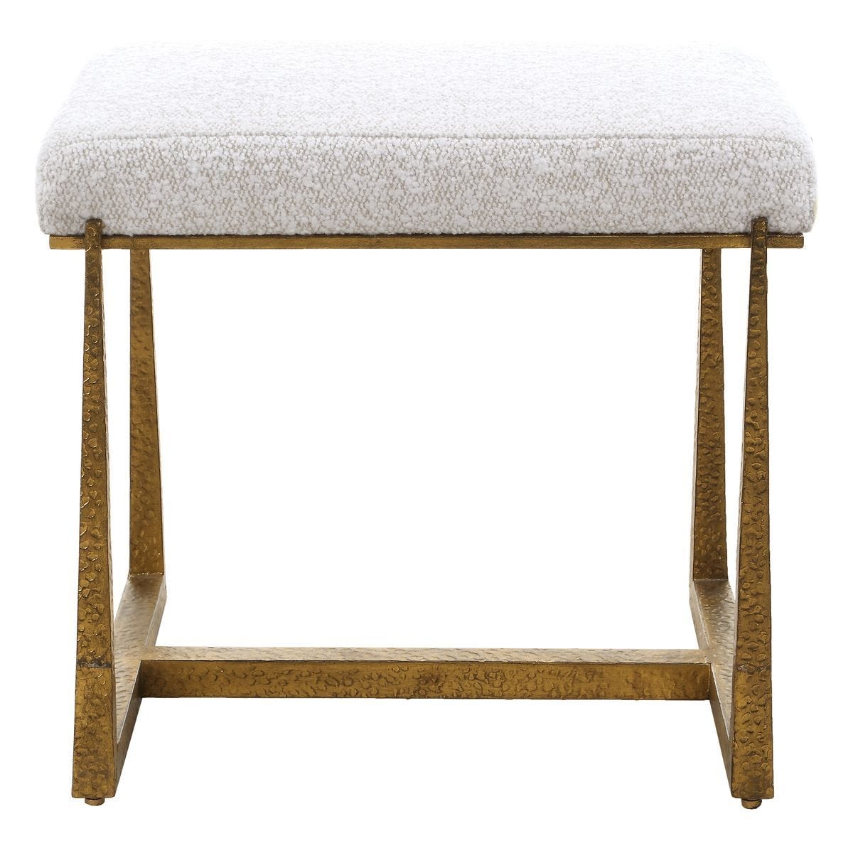 Midas Small Bench, Gold - stylish bench for any space | Image 1 | InSTYLE Home & Rugs