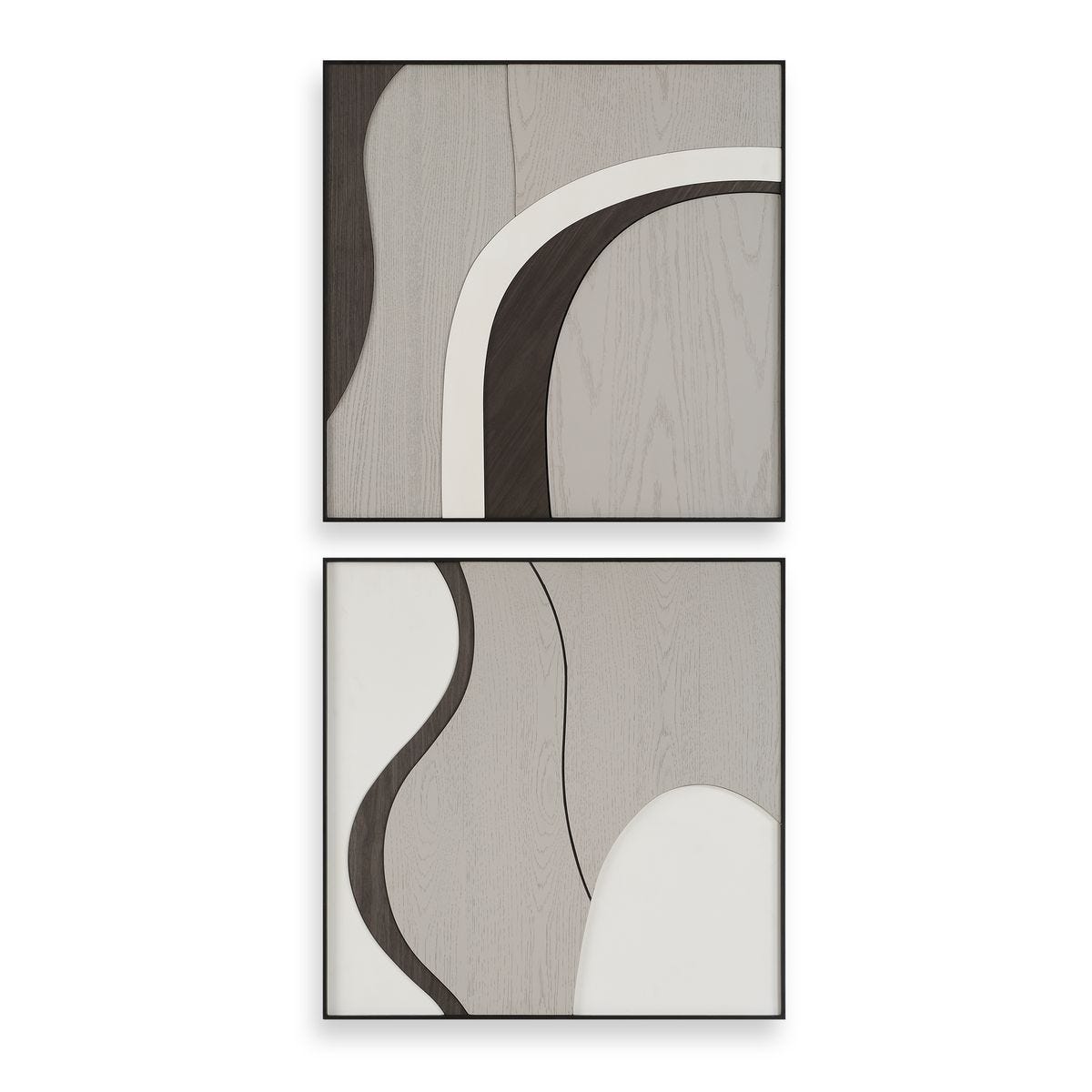 Joel Wood Wall Decor, S/2 - from framed art to mirrors, create a focal point in any room | Image 1 | InSTYLE Home & Rugs
