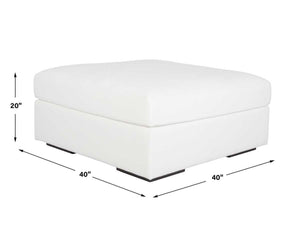 Refuge Sofa, Ottoman, Arctic White - comfortable sofa for modern living | Image 5 | InSTYLE Home & Rugs