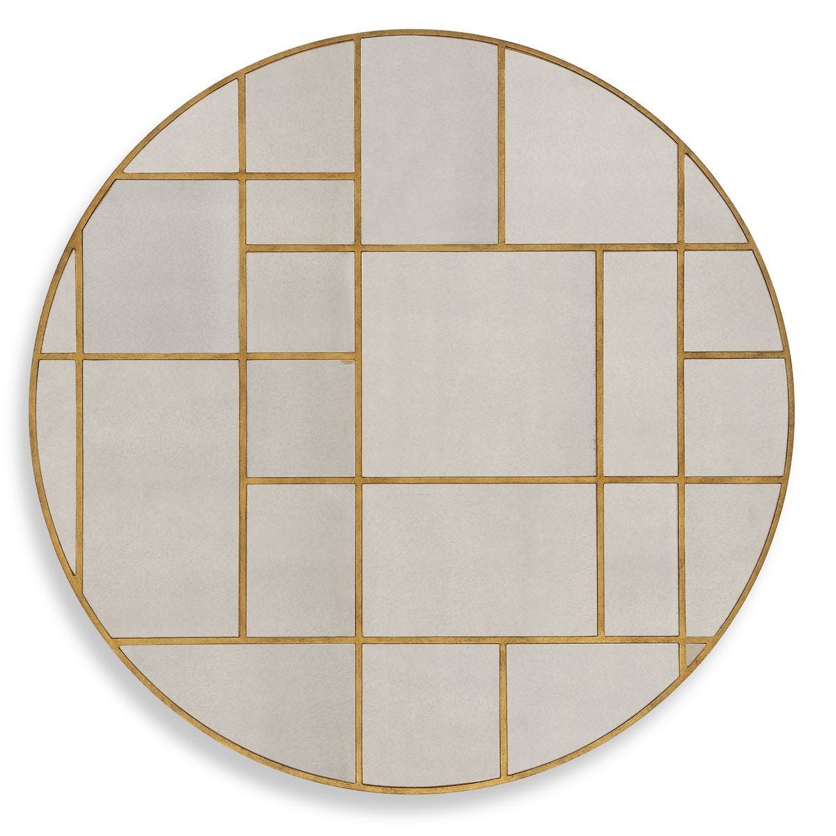 Geometric Round Mirror - available in various shapes, sizes, and frame styles | Image 1 | InSTYLE Home & Rugs