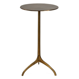 Beacon Accent Table, Gold - small accent table with storage for a clutter-free space | Image 1 | InSTYLE Home & Rugs
