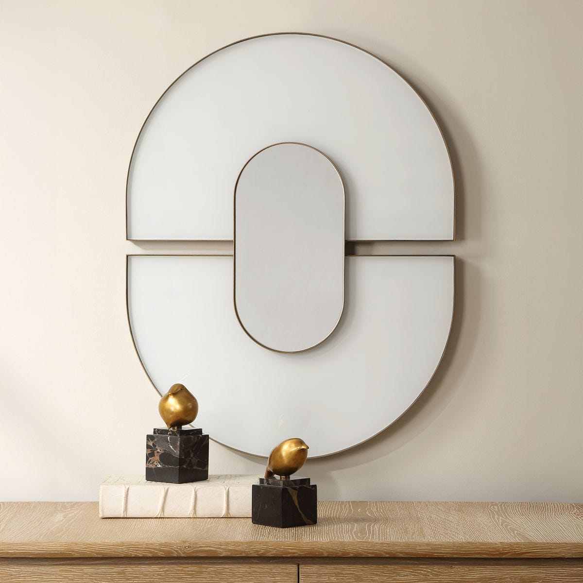 Encase Oval Mirror - available in various shapes, sizes, and frame styles | Image 2 | InSTYLE Home & Rugs