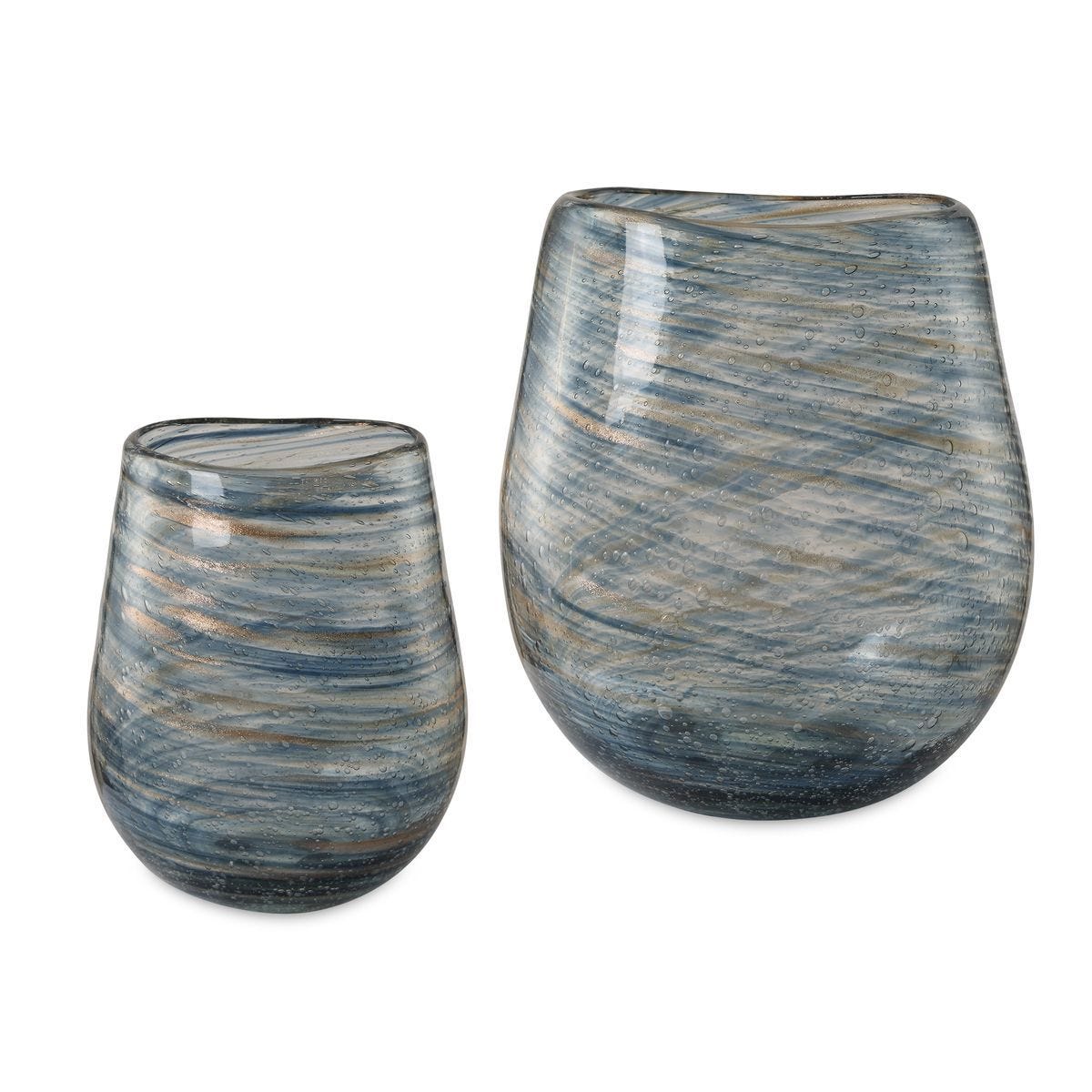 Aurora Swirl, Vases, S/2 - stylish home accessories to complete your decor | Image 1 | InSTYLE Home & Rugs
