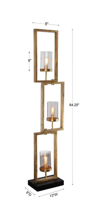 Cielo Floor Lamp, Gold - versatile lighting lamps for any interior style | Image 8 | InSTYLE Home & Rugs