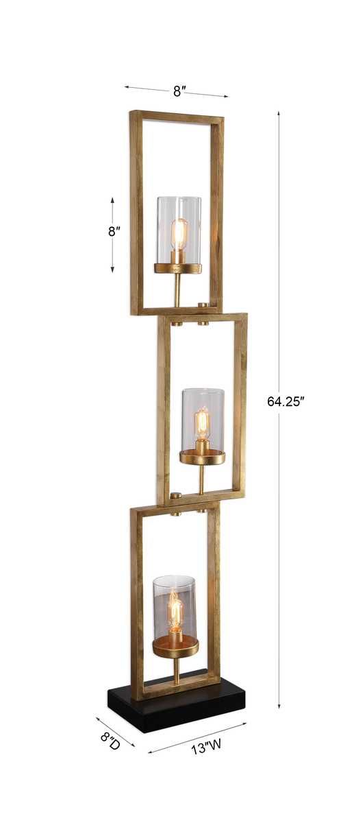 Cielo Floor Lamp, Gold - versatile lighting lamps for any interior style | Image 8 | InSTYLE Home & Rugs