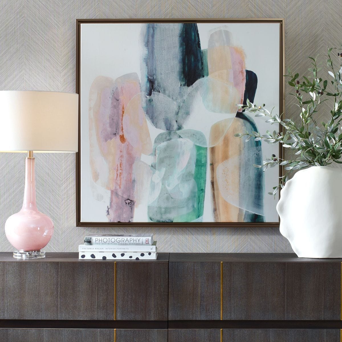 Mood Elevator Framed Canvas - eye-catching art pieces to enhance your home design | Image 1 | InSTYLE Home & Rugs