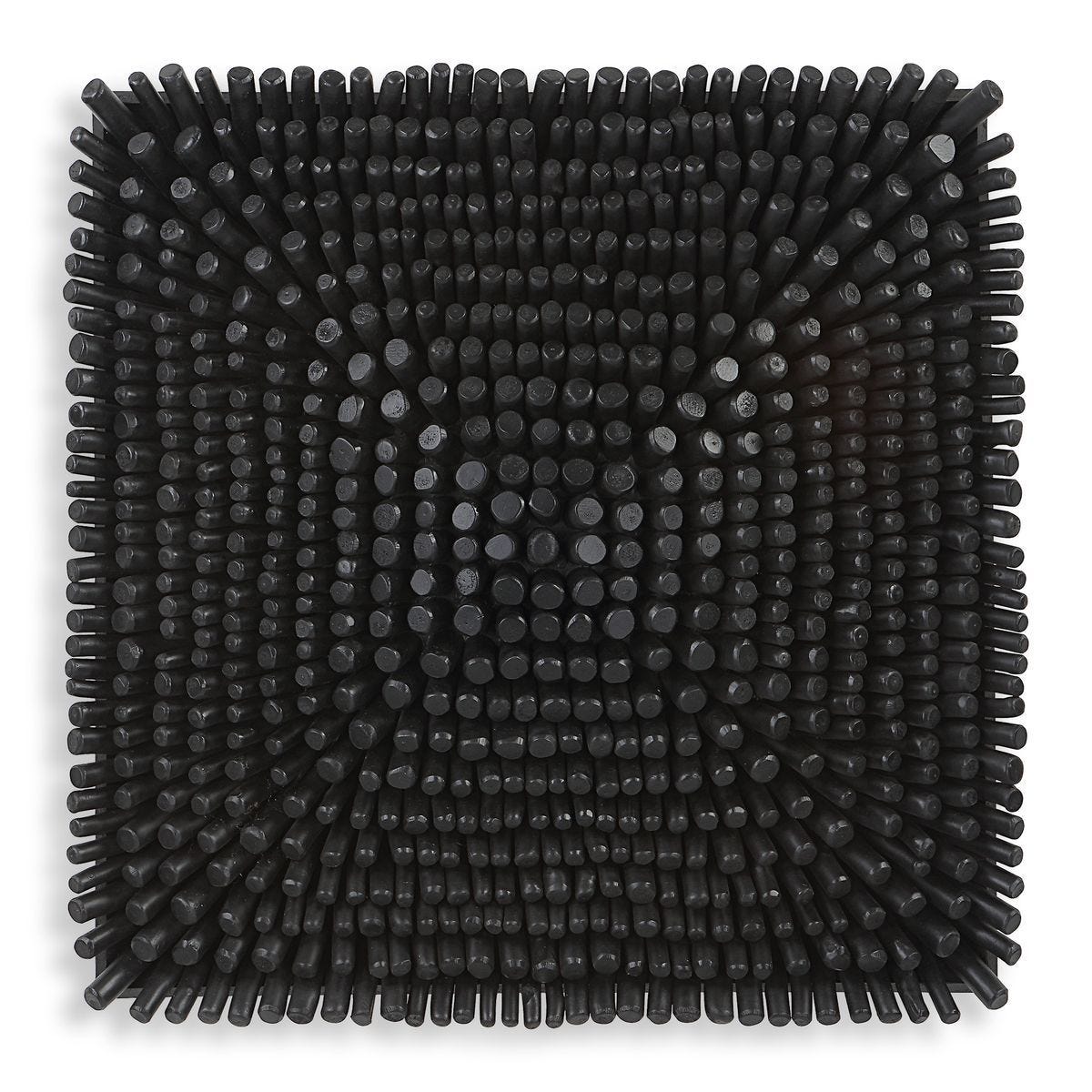 Portside Wood Wall Panel, Black - from framed art to mirrors, create a focal point in any room | Image 1 | InSTYLE Home & Rugs