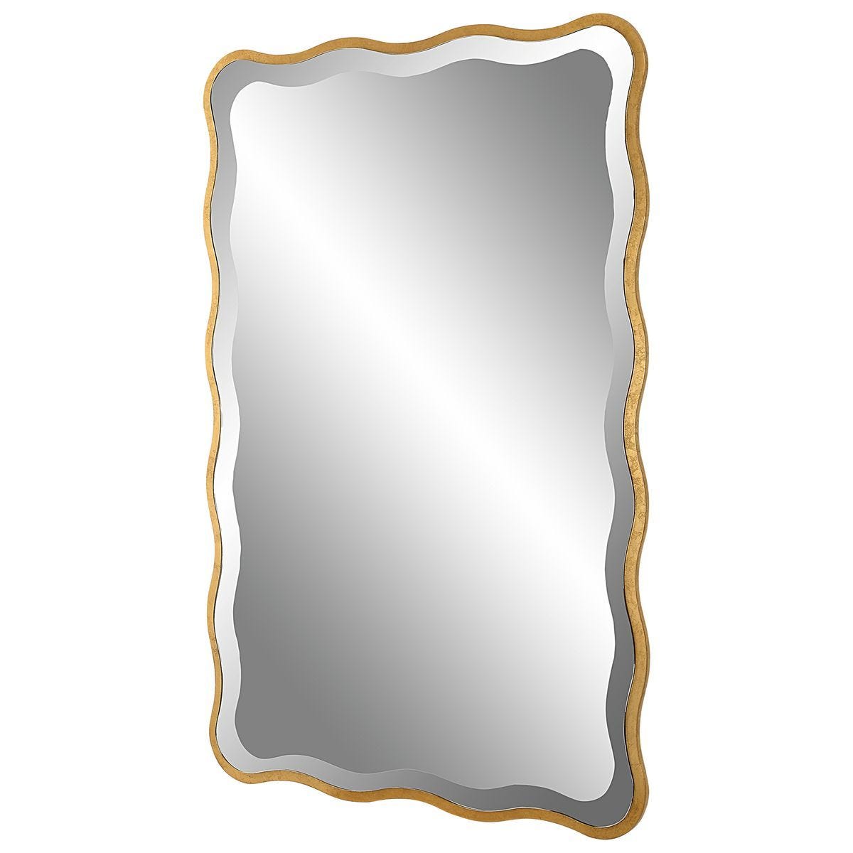 Aneta Mirror, Gold - perfect for enhancing light and creating a sense of space | Image 3 | InSTYLE Home & Rugs